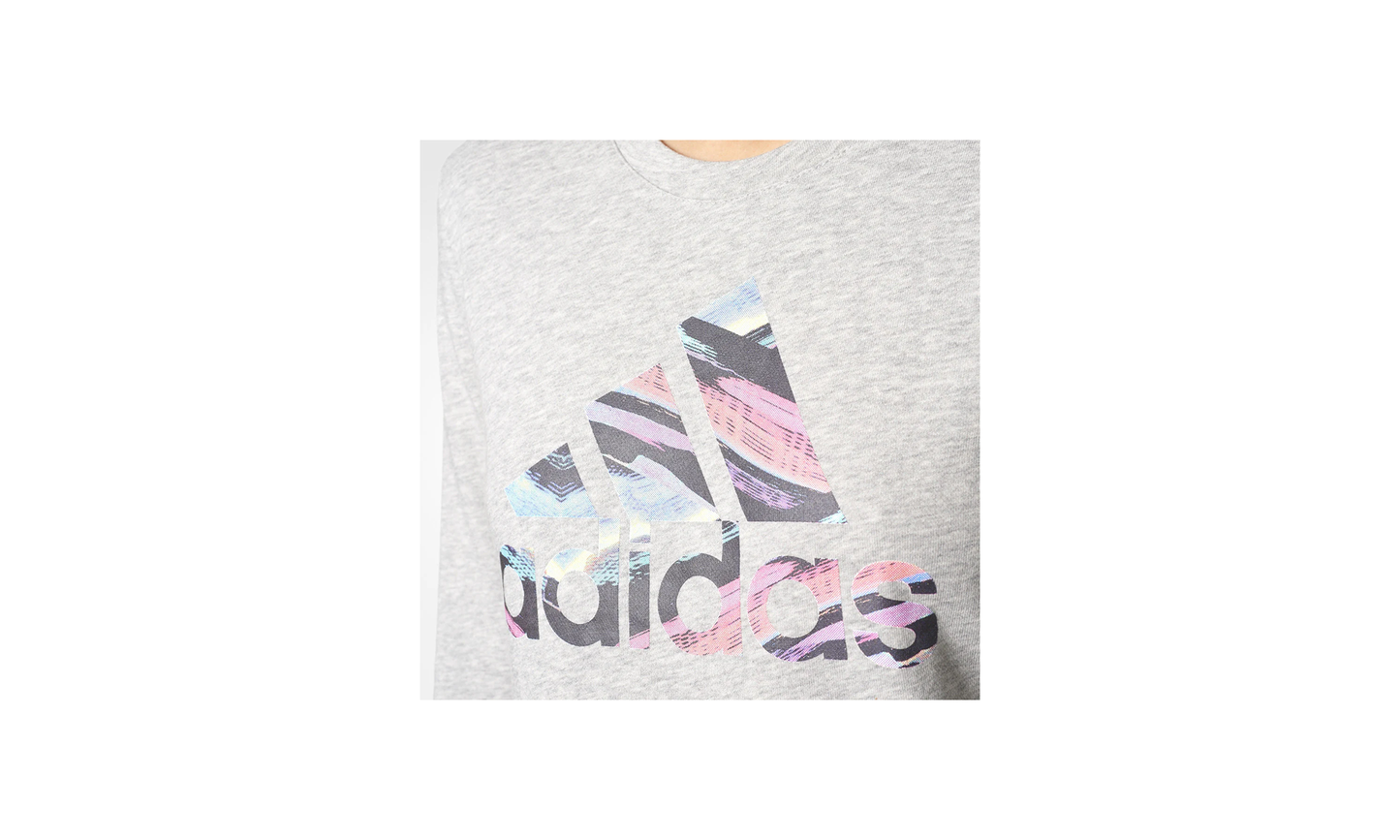 Crew Logo Longsleeve Sweatshirt "Grey / Multicolor" BP9181