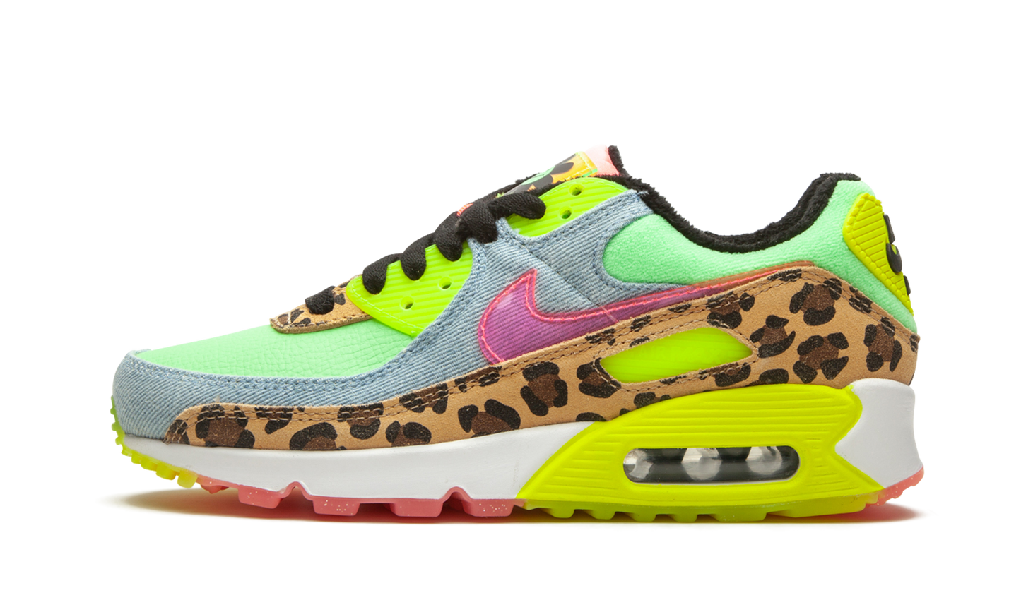 W Air Max 90 LX "Denim Leopard Print" CW3499 300