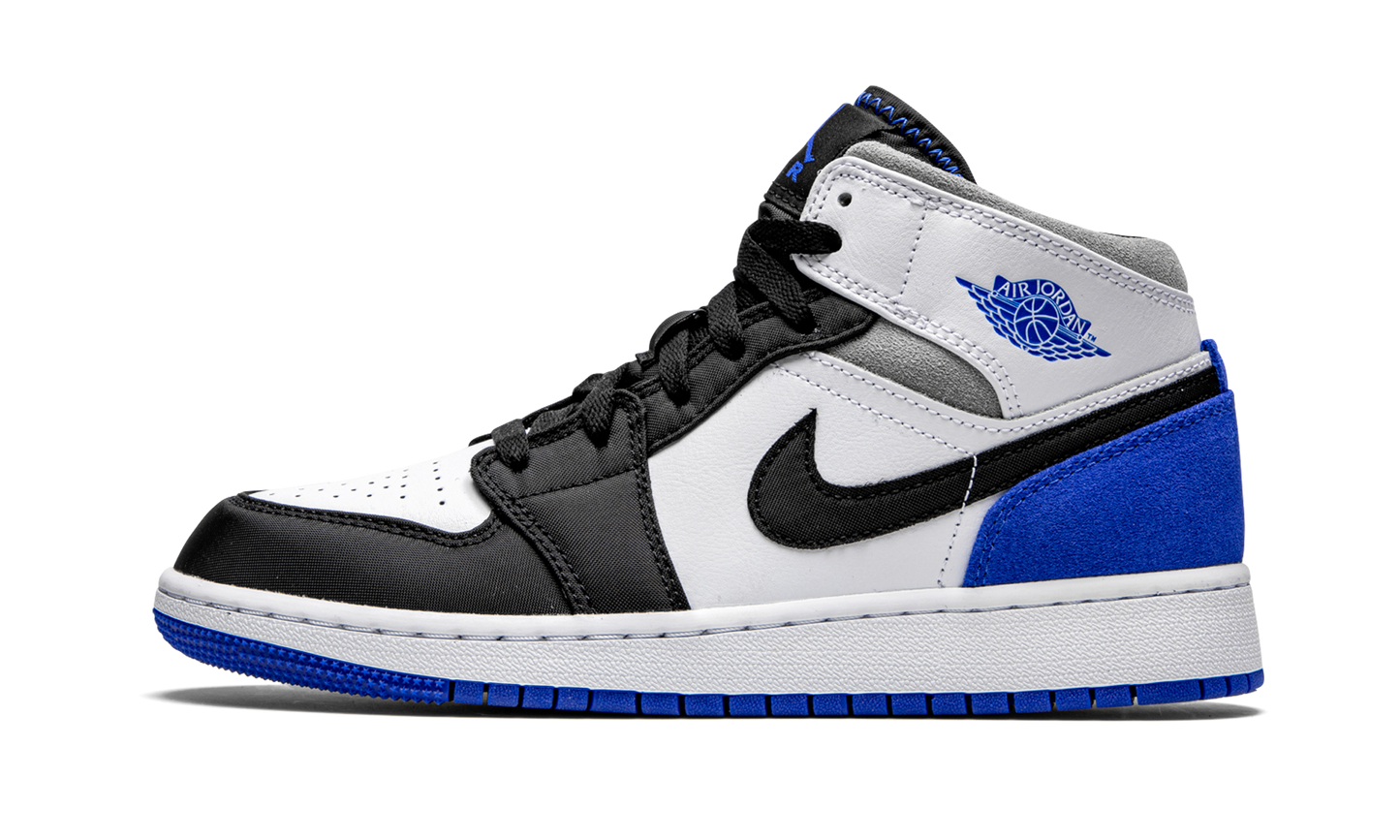 Air Jordan 1 Mid GS "Royal White" BQ6931 102