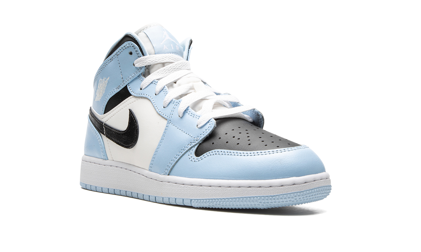 Air Jordan 1 Mid GS "Ice Blue" 555112 401