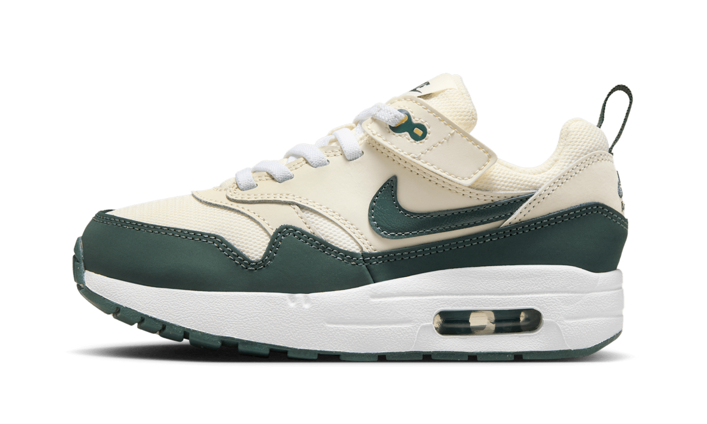 Air Max 1 EasyOn PS "Pale Ivory White Bicoastal Vintage Green" DZ3308 107