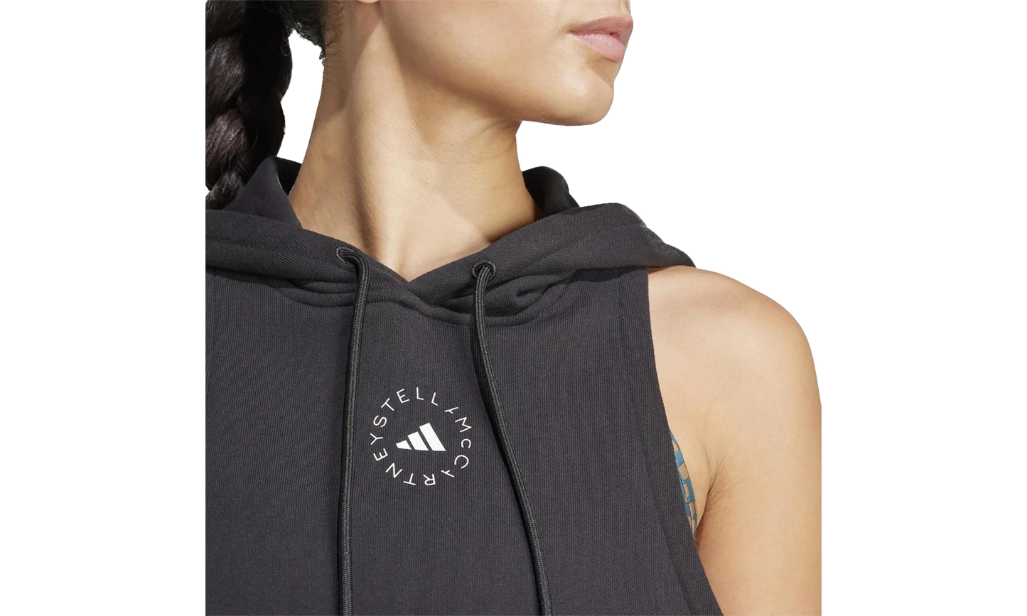 Stella McCartney Sportswear Sleeveless Hoodie "Black" IN3676