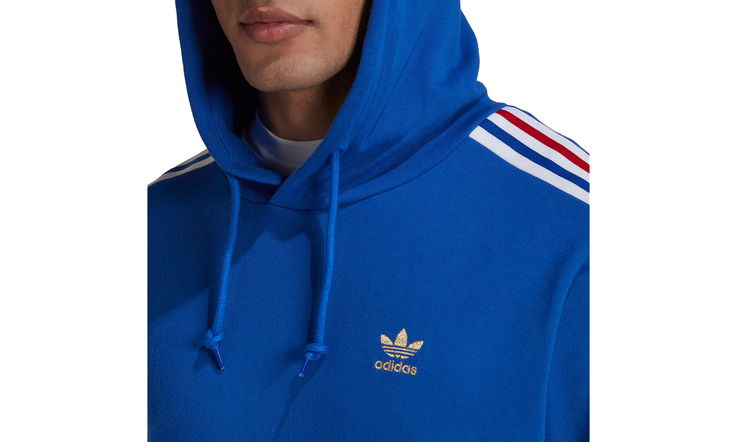FB NATIONS 3 STRIPES HOODY "Blue" HK7394