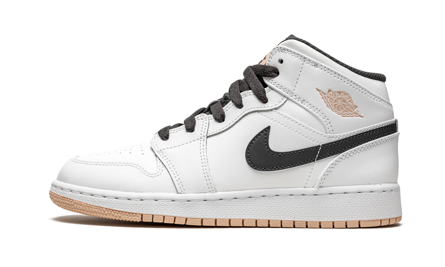 Air Jordan 1 Mid GS "White / Arctic Orange" 554725 180