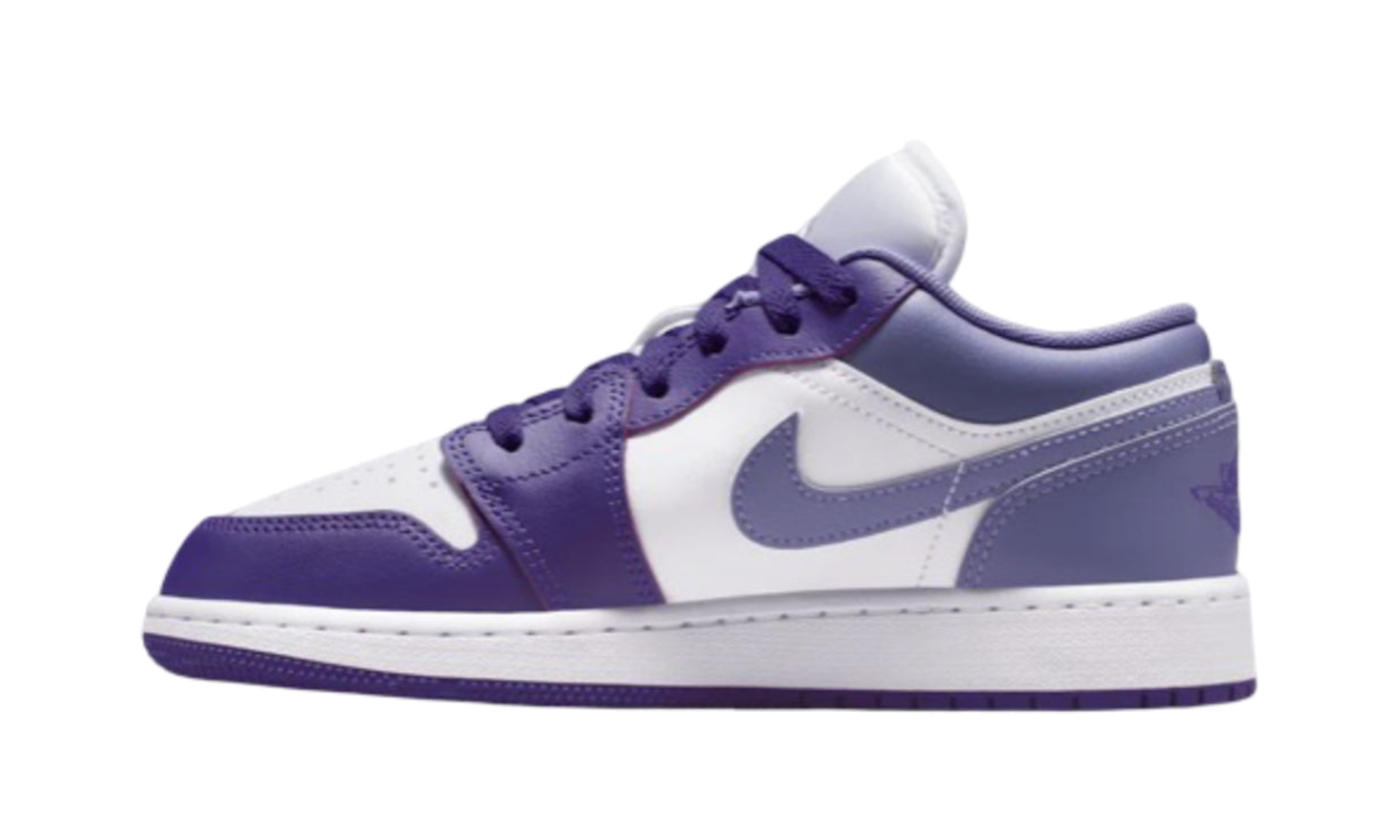 Air Jordan 1 Low GS "Purple / White" 553560 551