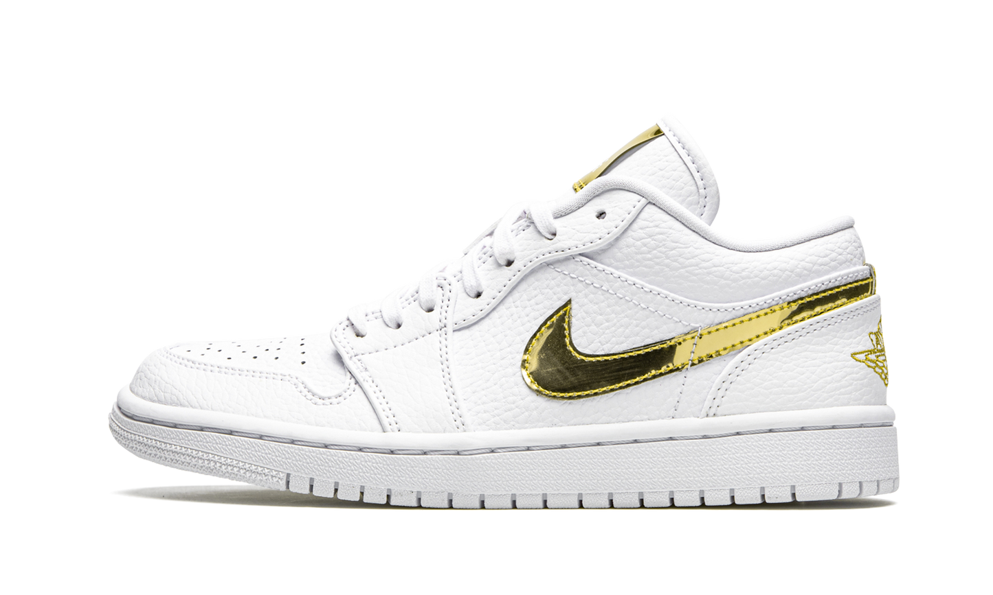 AIR JORDAN 1 LO SE WMNS "White Metallic Gold" CZ4776 100