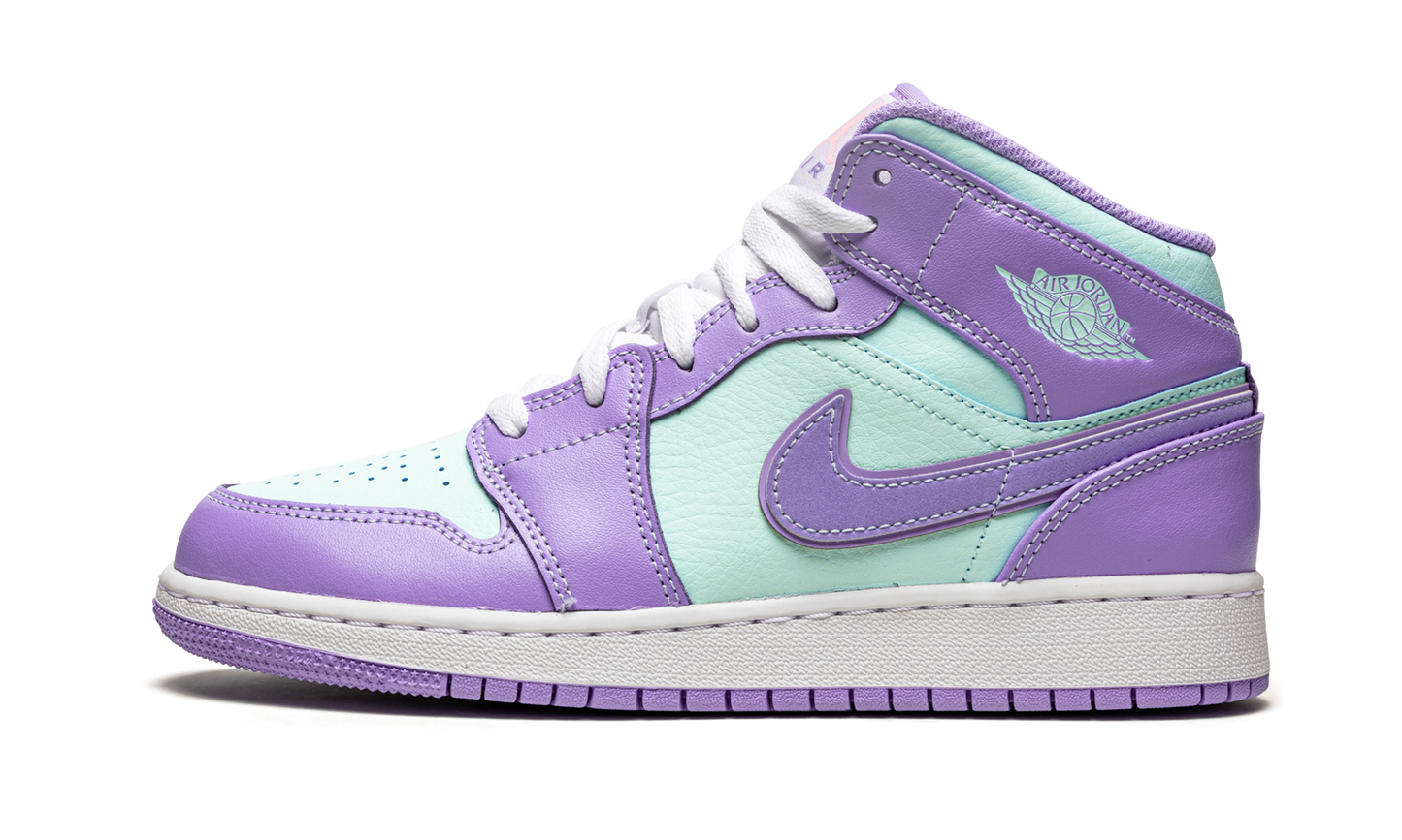 Air Jordan 1 Mid GS "Purple Pulse / Arctic Punch" 554725 500