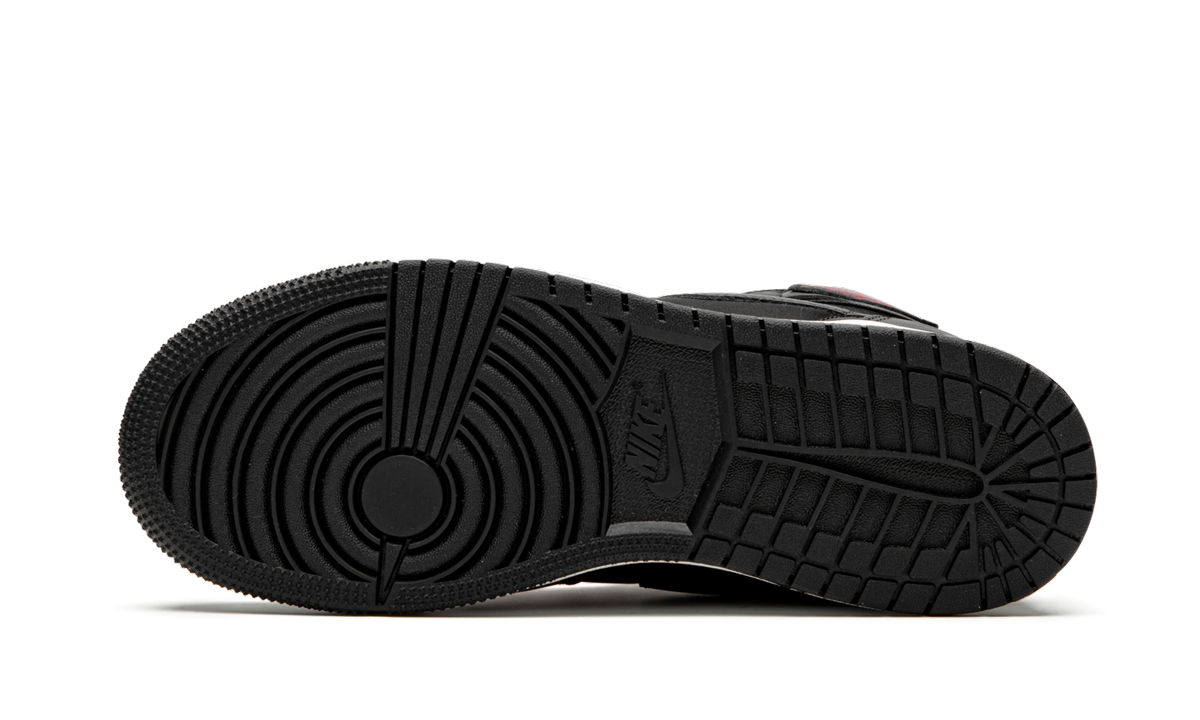 Air Jordan 1 High Retro GS "Black Satin/Gym Red" 575441 060