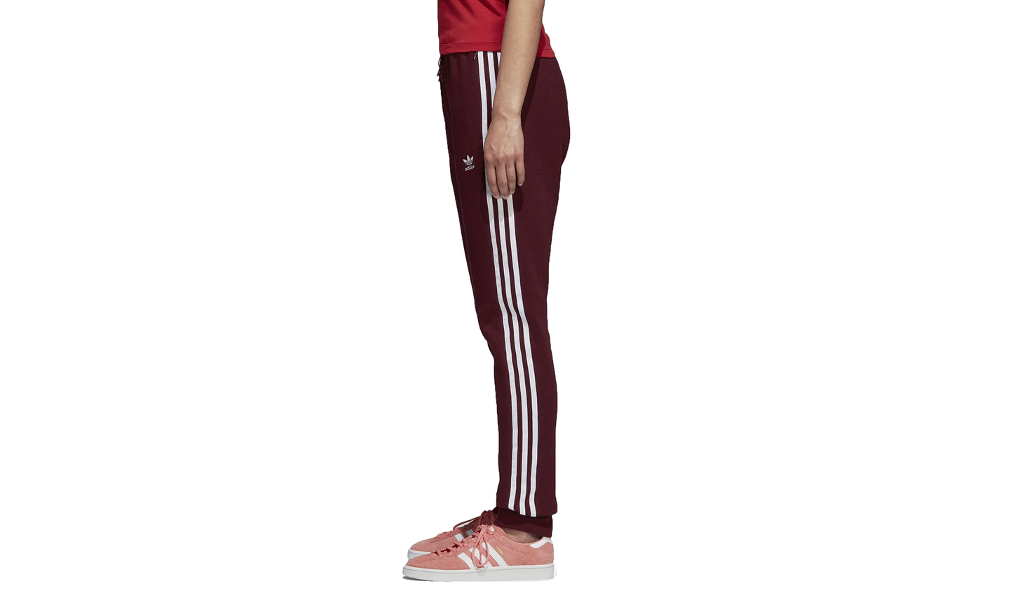 Trefoil Cuffed Track Pants "Maroon / White" DH3147