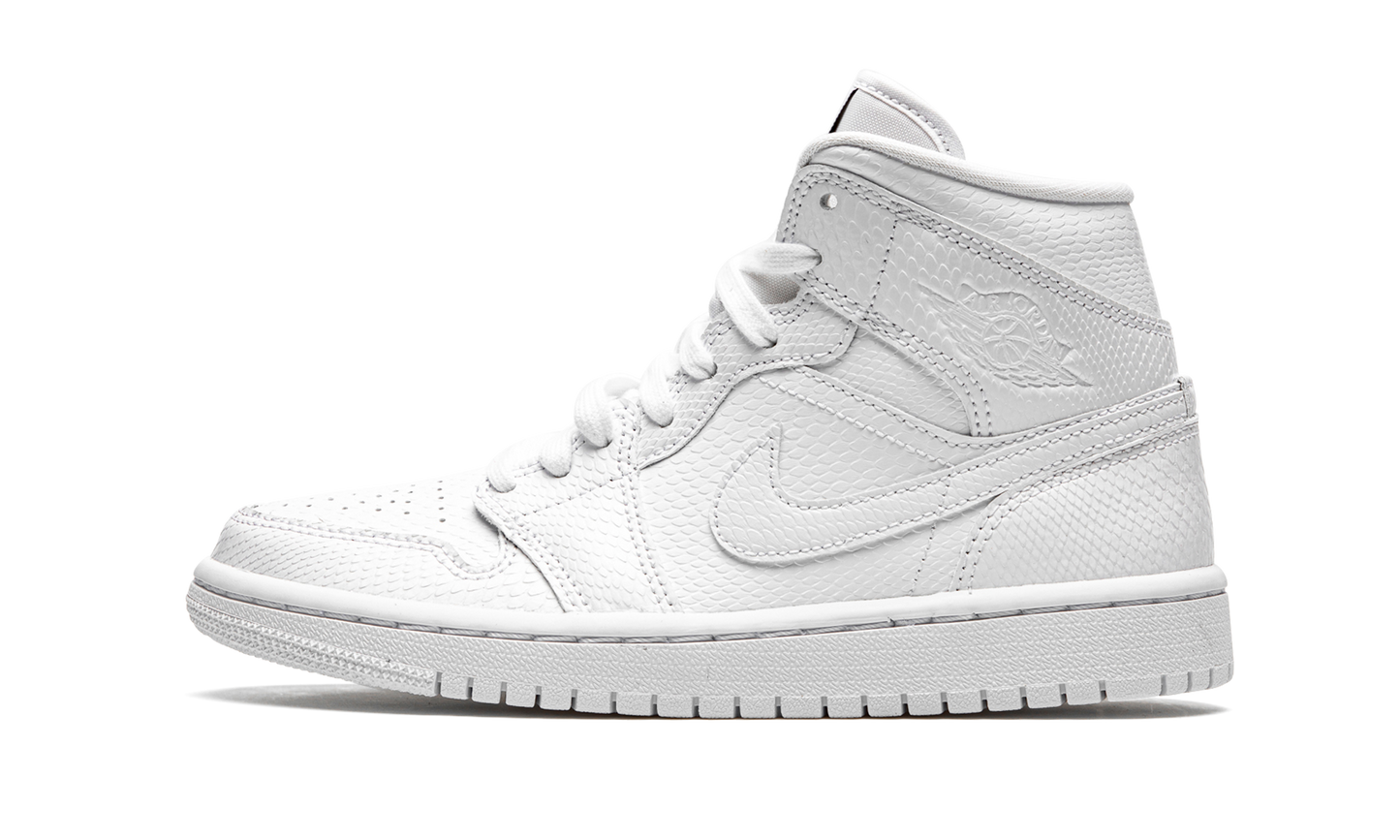AIR JORDAN 1 MID WMNS "White Snakeskin" BQ6472 110