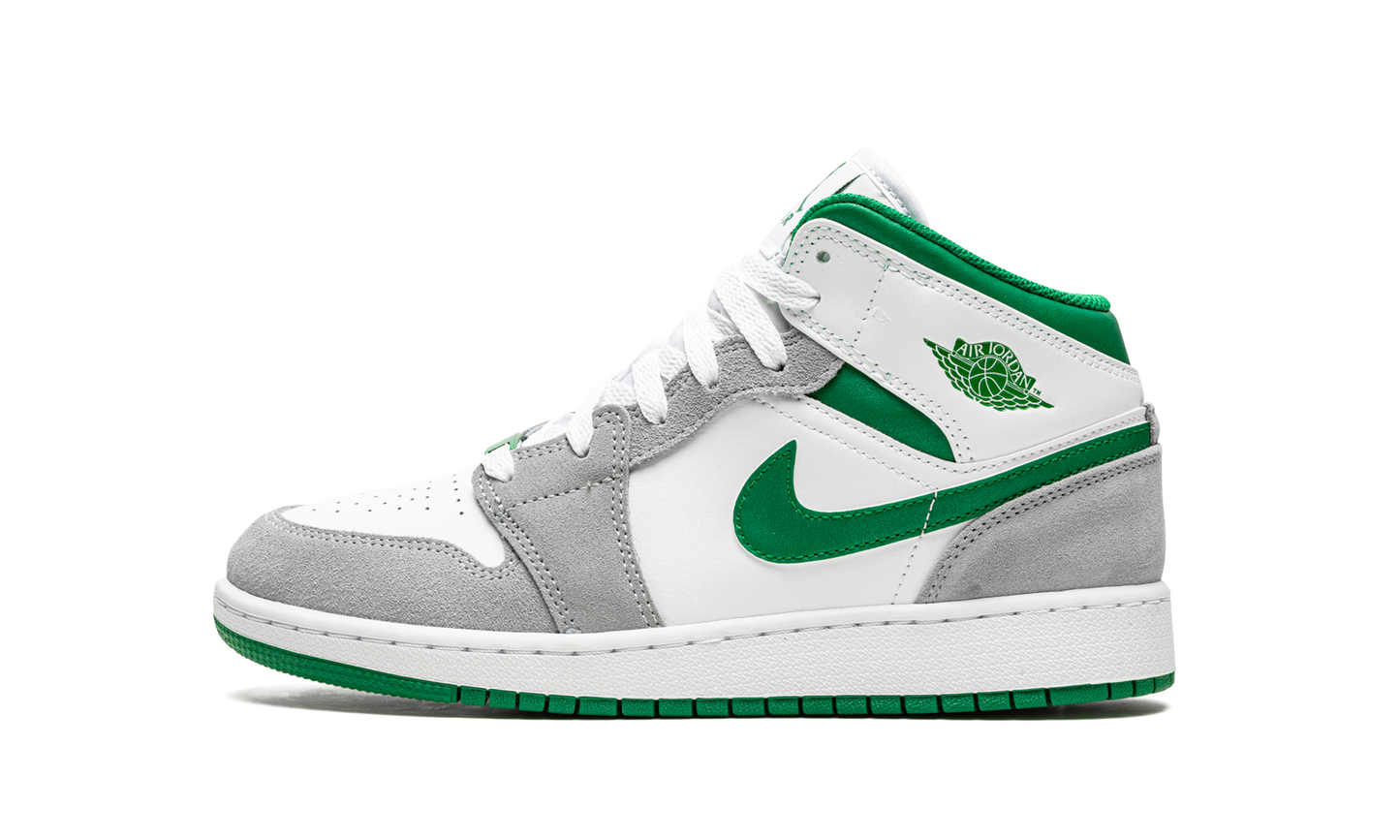 Air Jordan 1 Mid SE GS "Grey / Pine Green" DC7248 103
