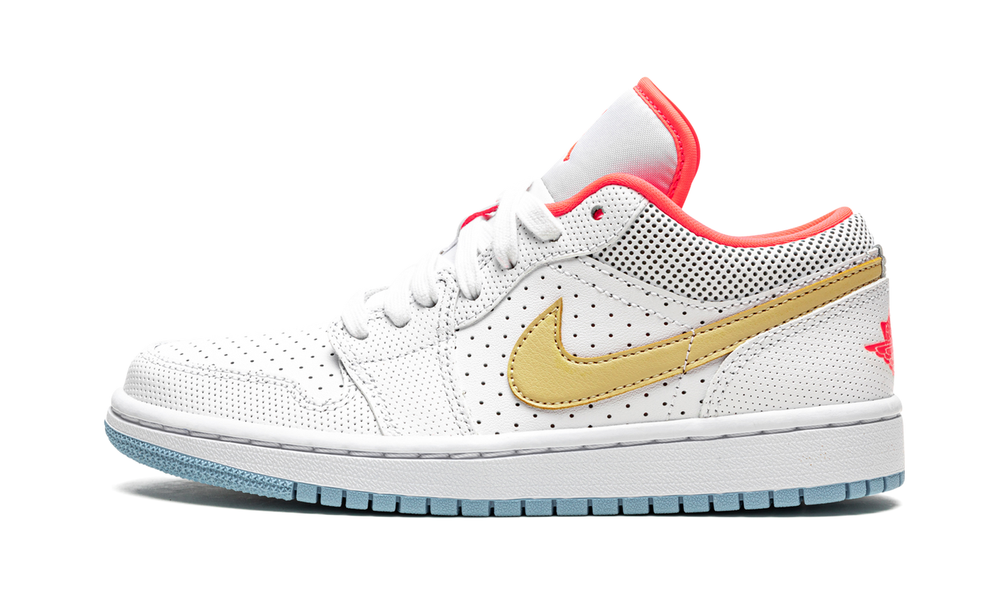 AIR JORDAN 1 LO SE WMNS "White / Sesame / Flash Crimson" DC9509 100