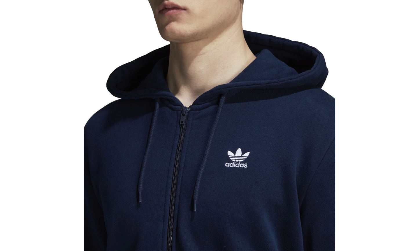 Originals Trefoil Full Zip Fleece Hoodie "Collegiate Navy" DS9896