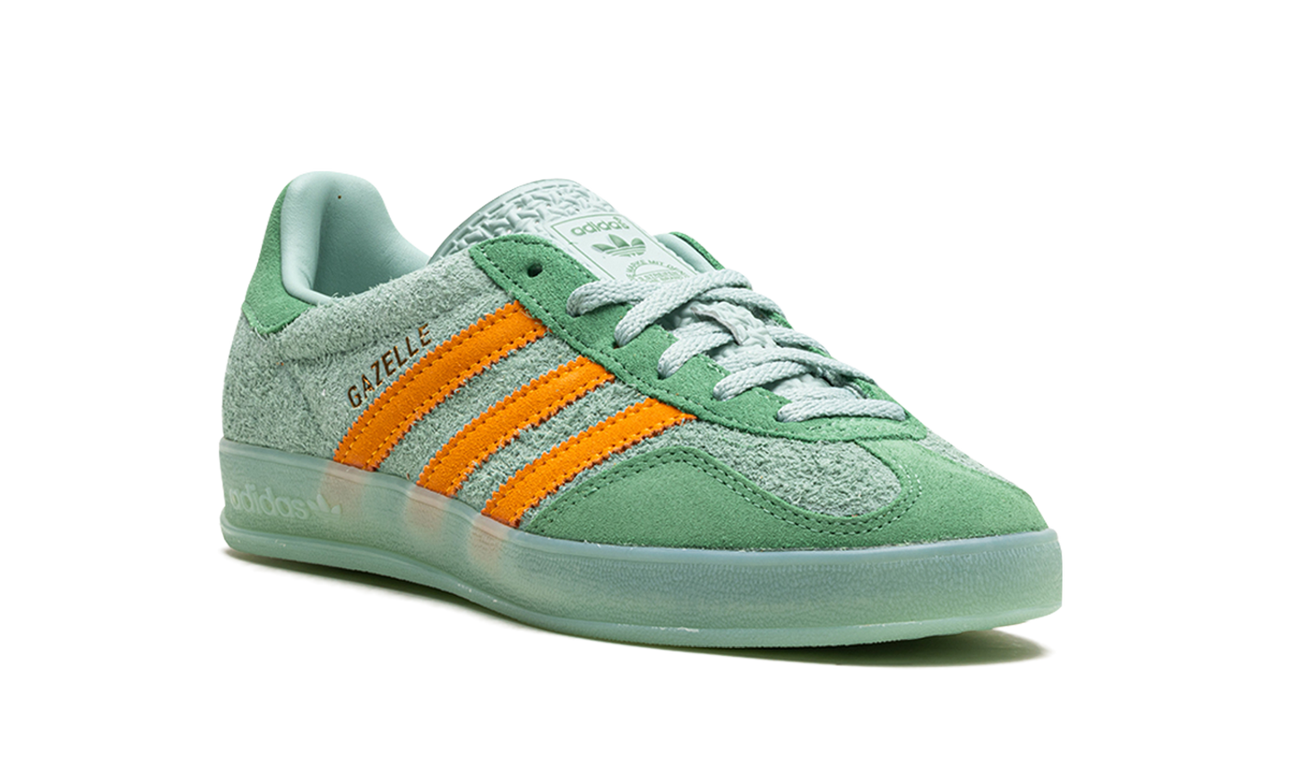 Gazelle Indoor WMNS "Hazy Green Crew Yellow" IG6783