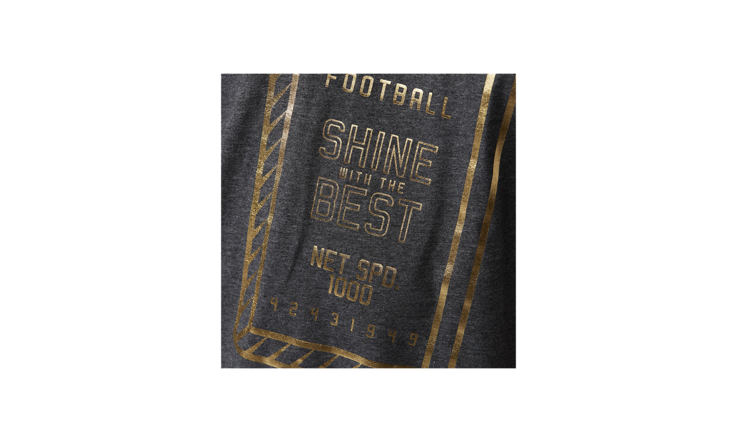 Time To Shine T-Shirt Dark "Grey / Gold" BQ8512