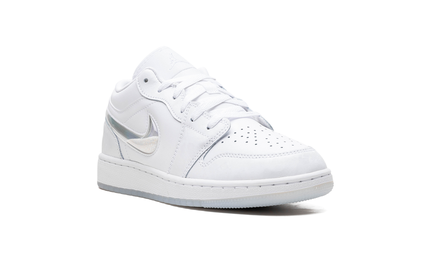 Air Jordan 1 Low GS "Glitter Swoosh" FQ9112 100