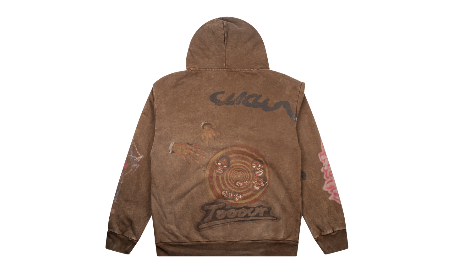 Utopia CM Zip Up Hoodie "Australia - Brown" TSUC19