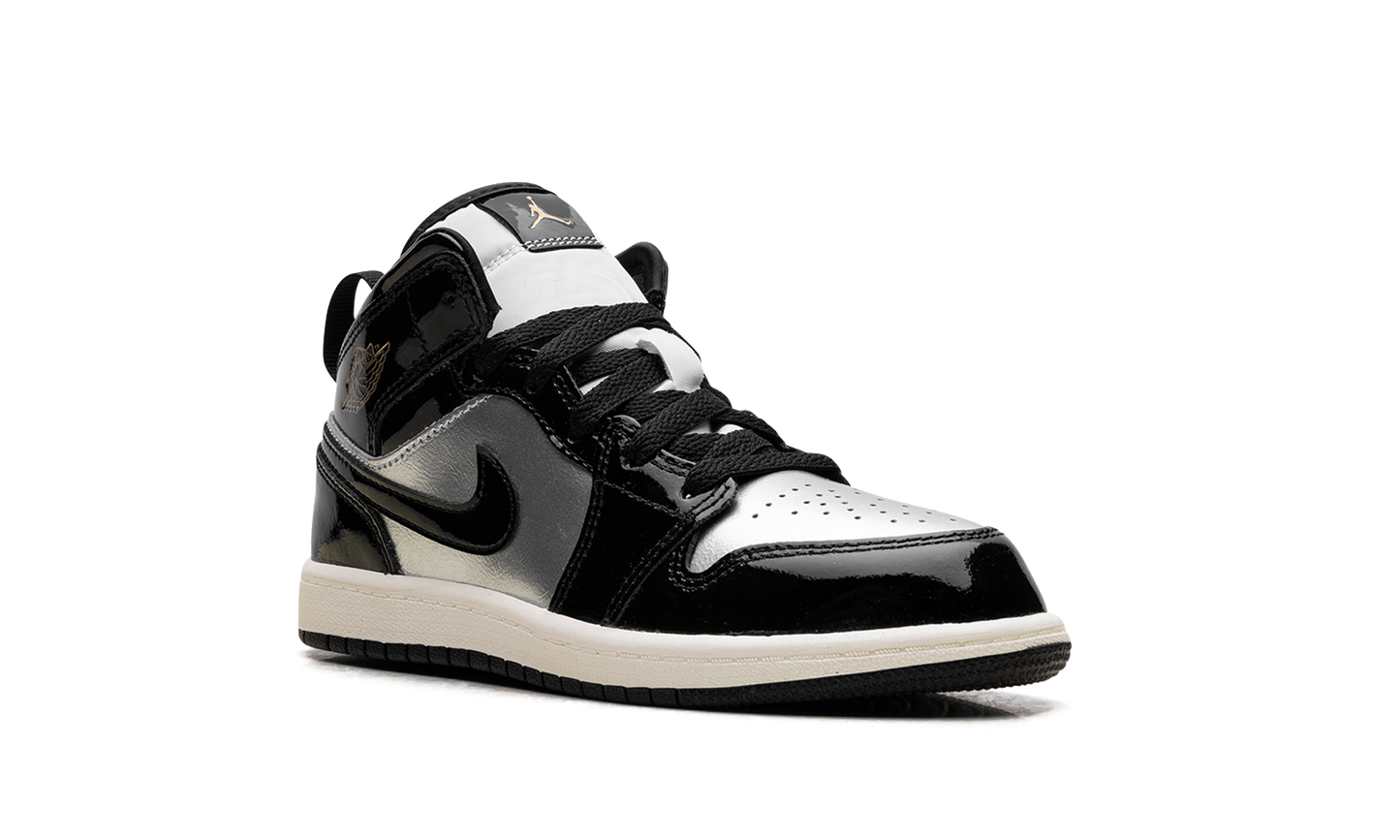 Jordan 1 Mid SE PS "Black Metallic Silver Sail Metallic Gold" FZ3937 001