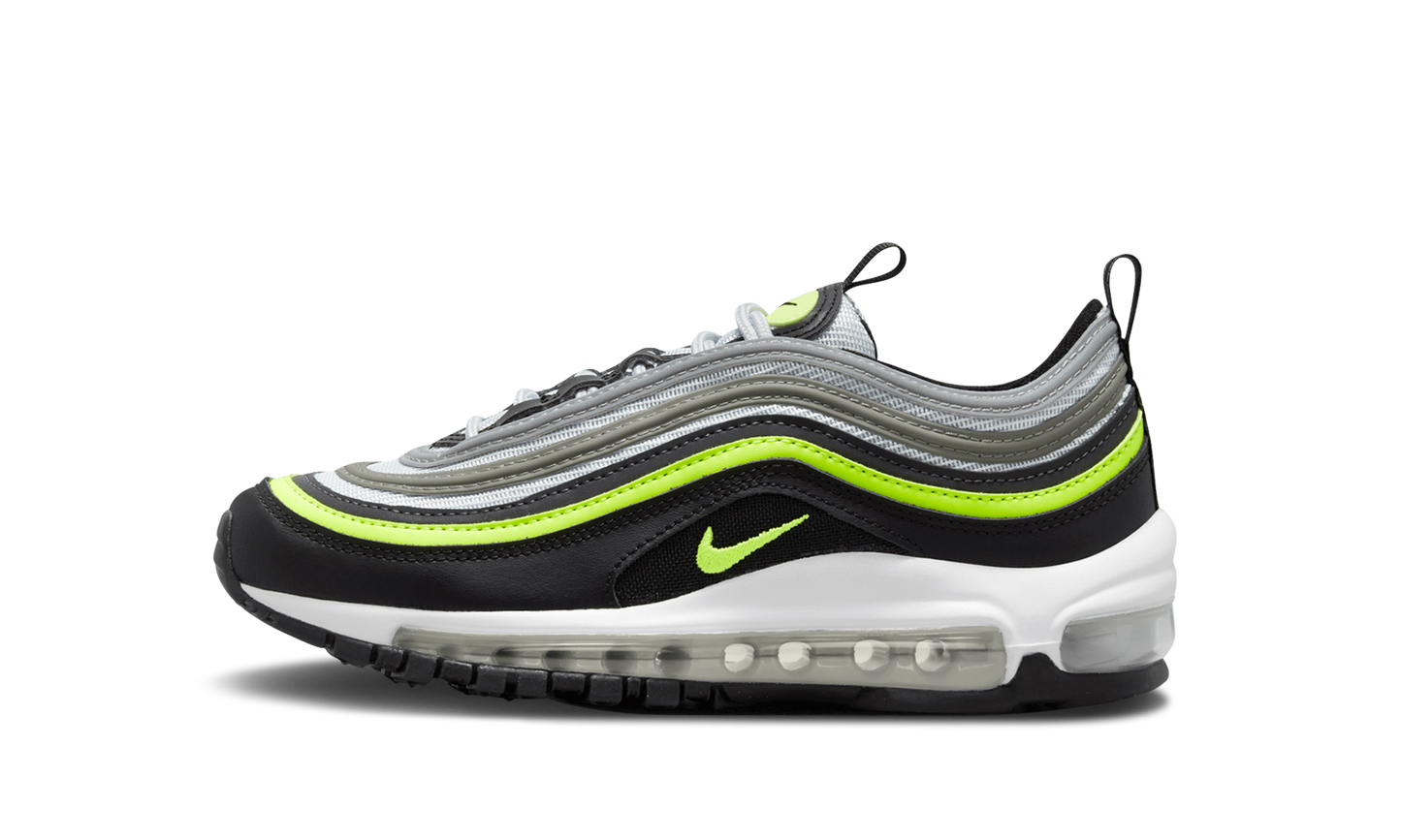 Grade School Nike AIR MAX 97 "BLACK NEON" 921522-030