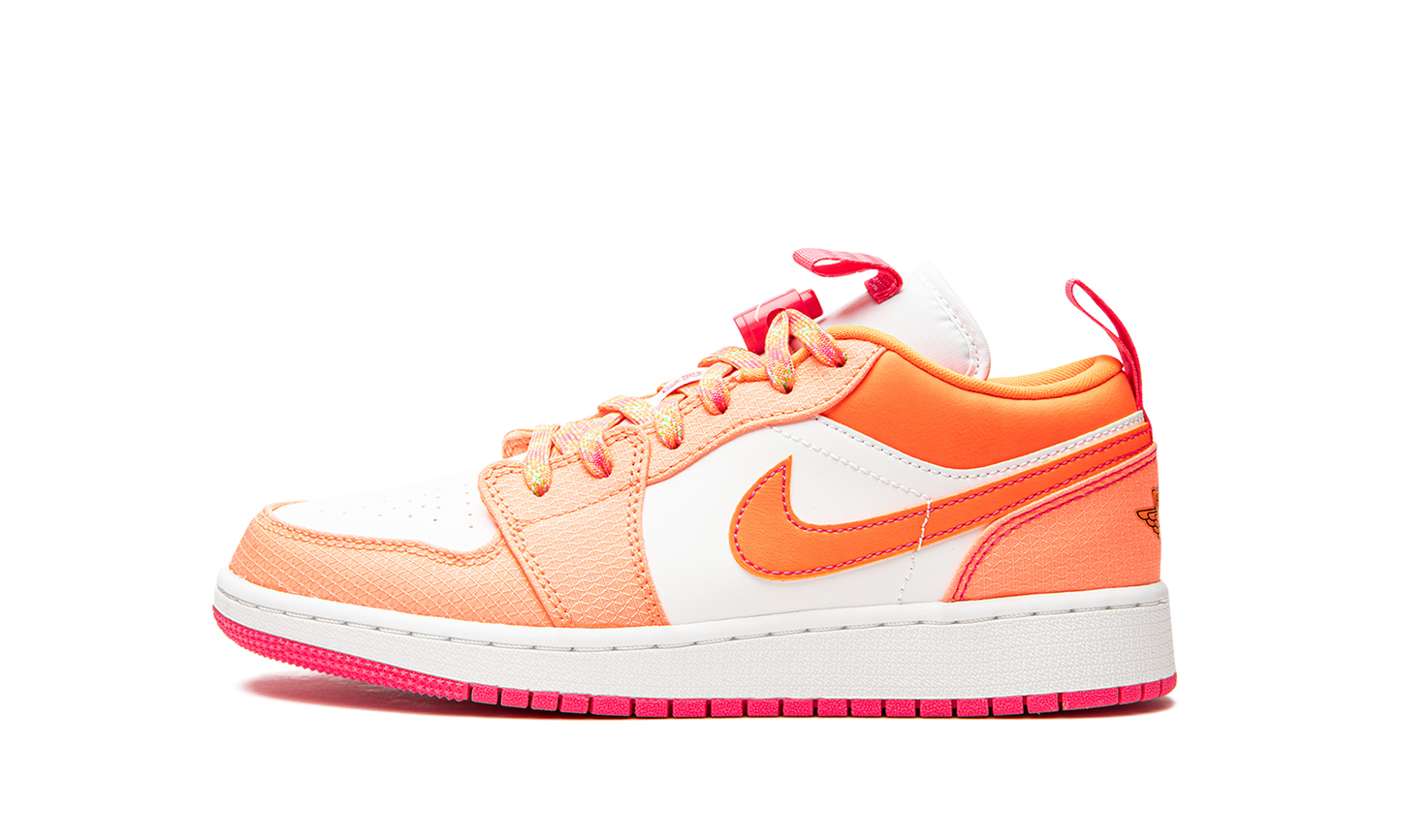AIR JORDAN 1 LOW UTILITY GS "Hyper Crimson"