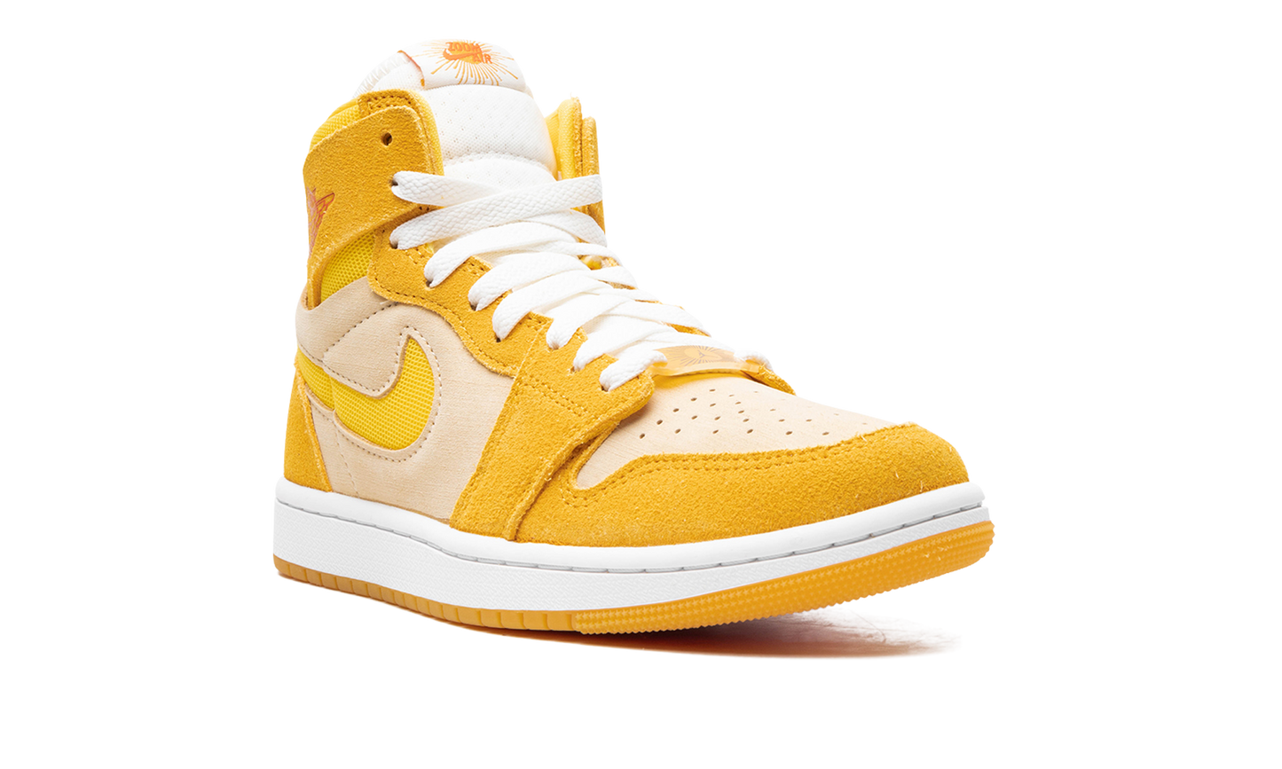 Air Jordan 1 Zoom Air CMFT 2 WMNS "Yellow Ochre/Tour Yellow-Pale Vanilla-Safety" FJ5743 700