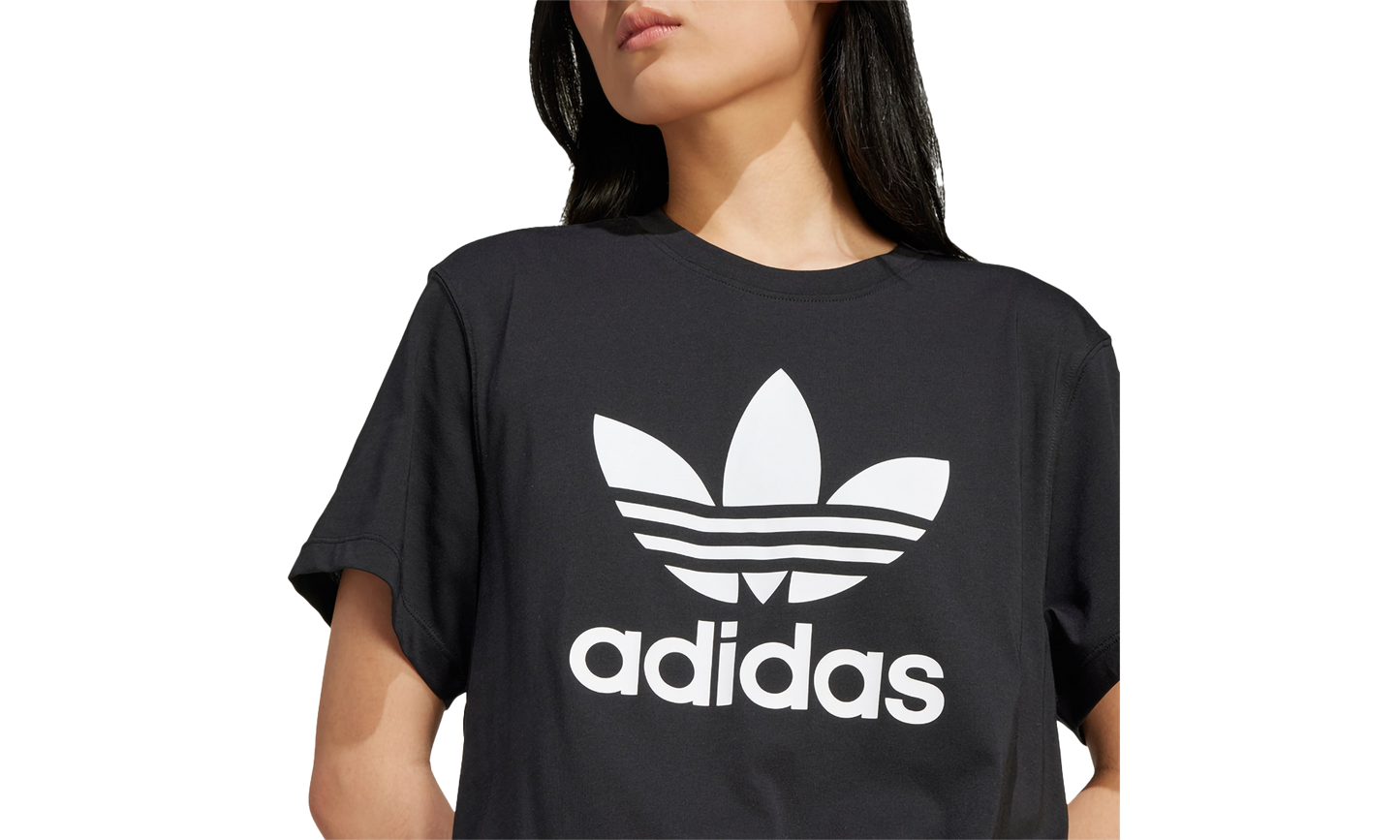 W Trefoil Tee Boxy Fit "BLACK" IU2422