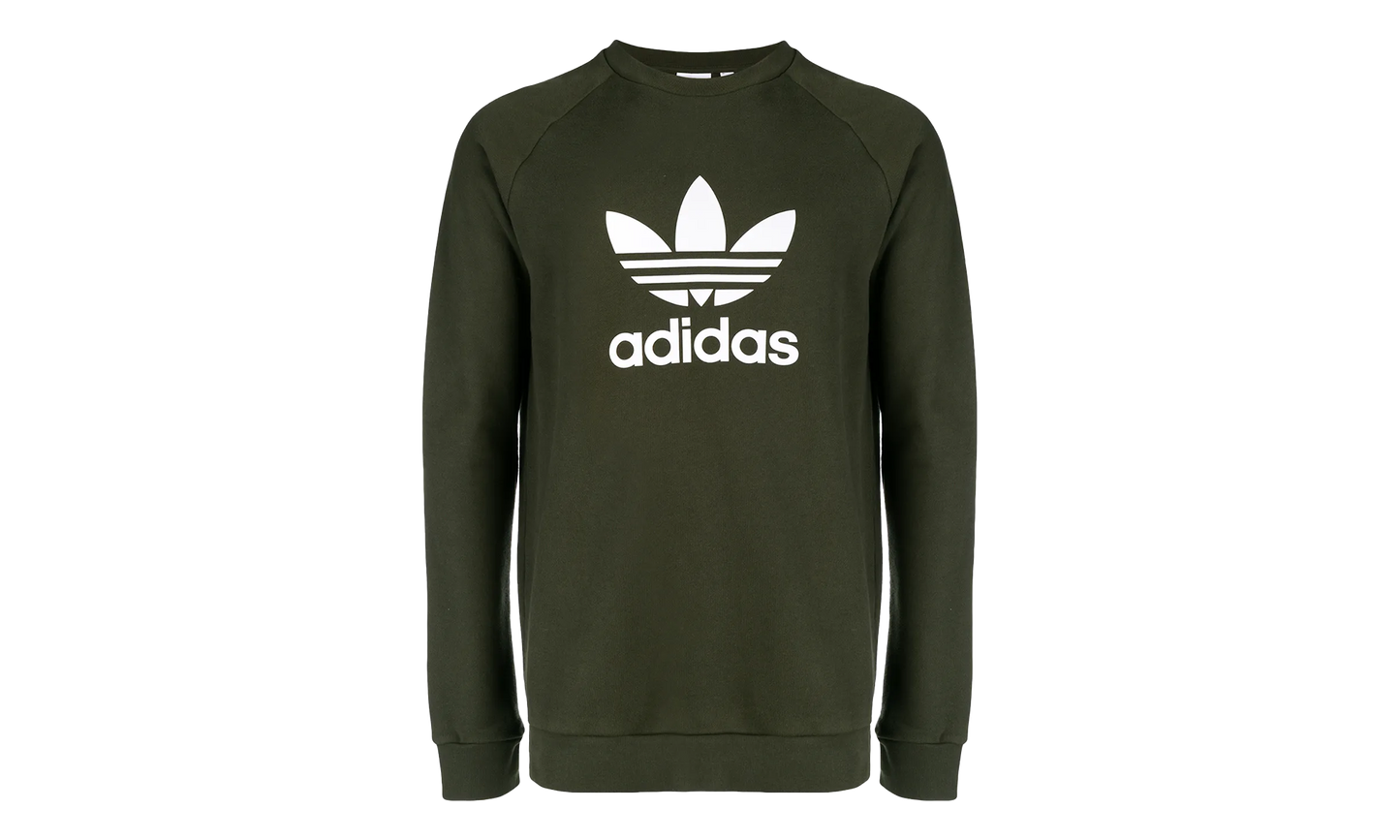 Trefoil Crewneck Sweatshirt "Night Cargo / White" DM7834