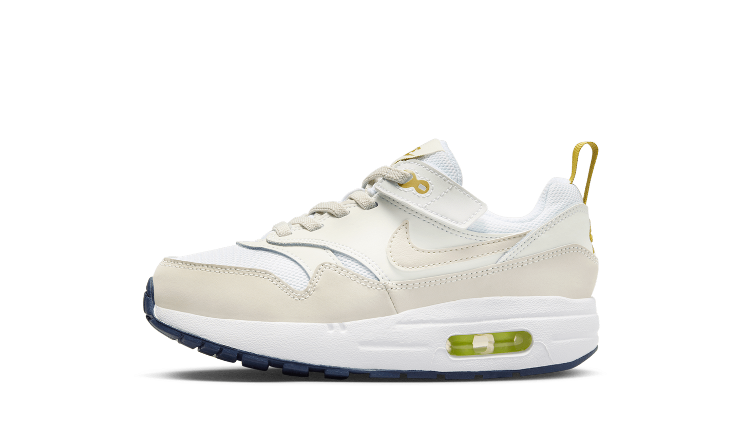 Air Max 1 EasyOn PS "White Bronzine Midnight Navy Light Orewood Brown" DZ3308 103