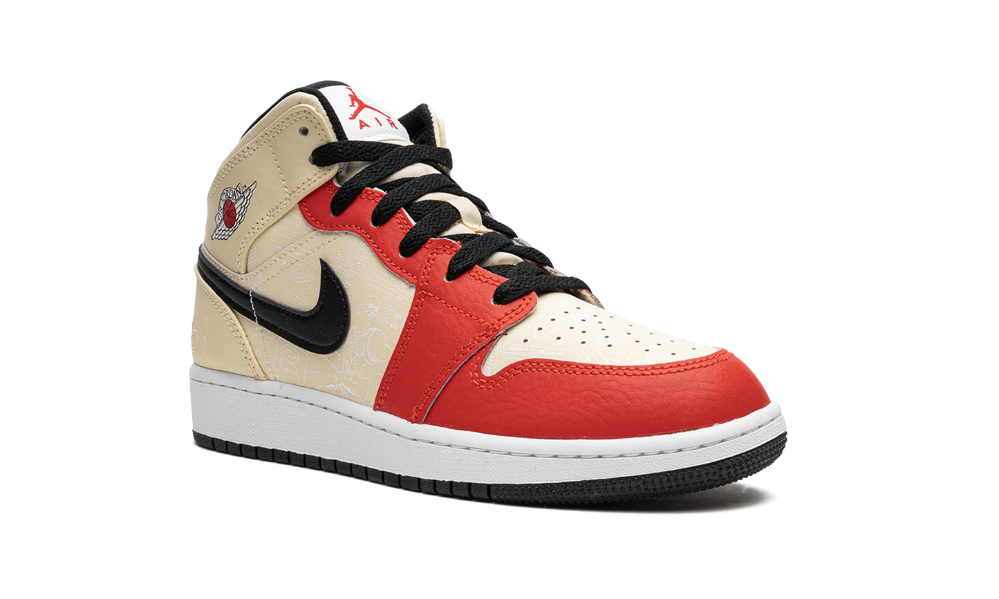 Jordan 1 Mid SS GS "Dunk Contest '88" DV7012 100
