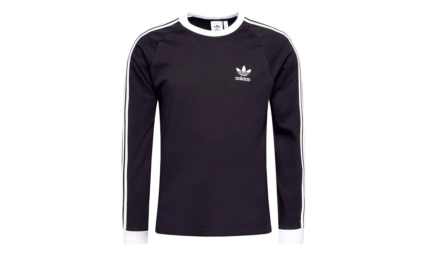 Adicolor Classics 3-Stripes Long Sleeve Tee "Black White" GN3478