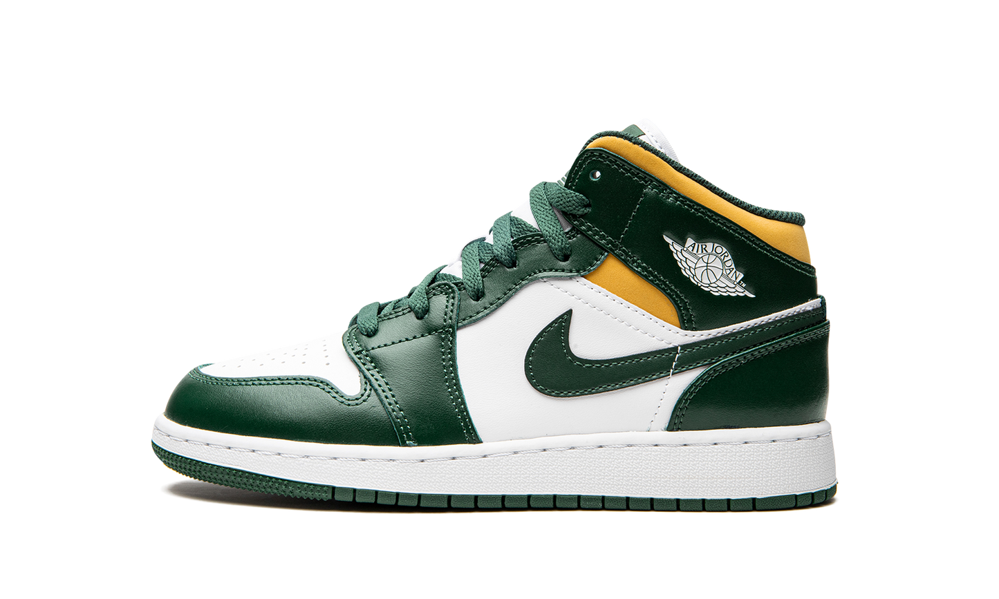 Air Jordan 1 Mid GS "Sonics" 554725 371