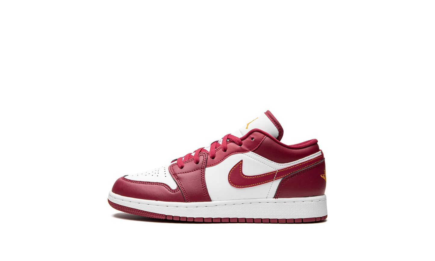 Air Jordan 1 Low GS "Cardinal Red" 553560 607