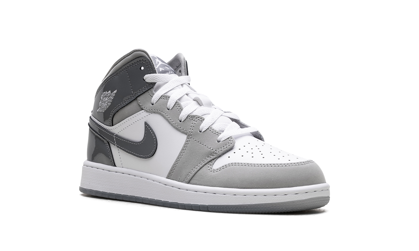 Jordan 1 Mid GS "White Medium Cool Grey" HF3193 100