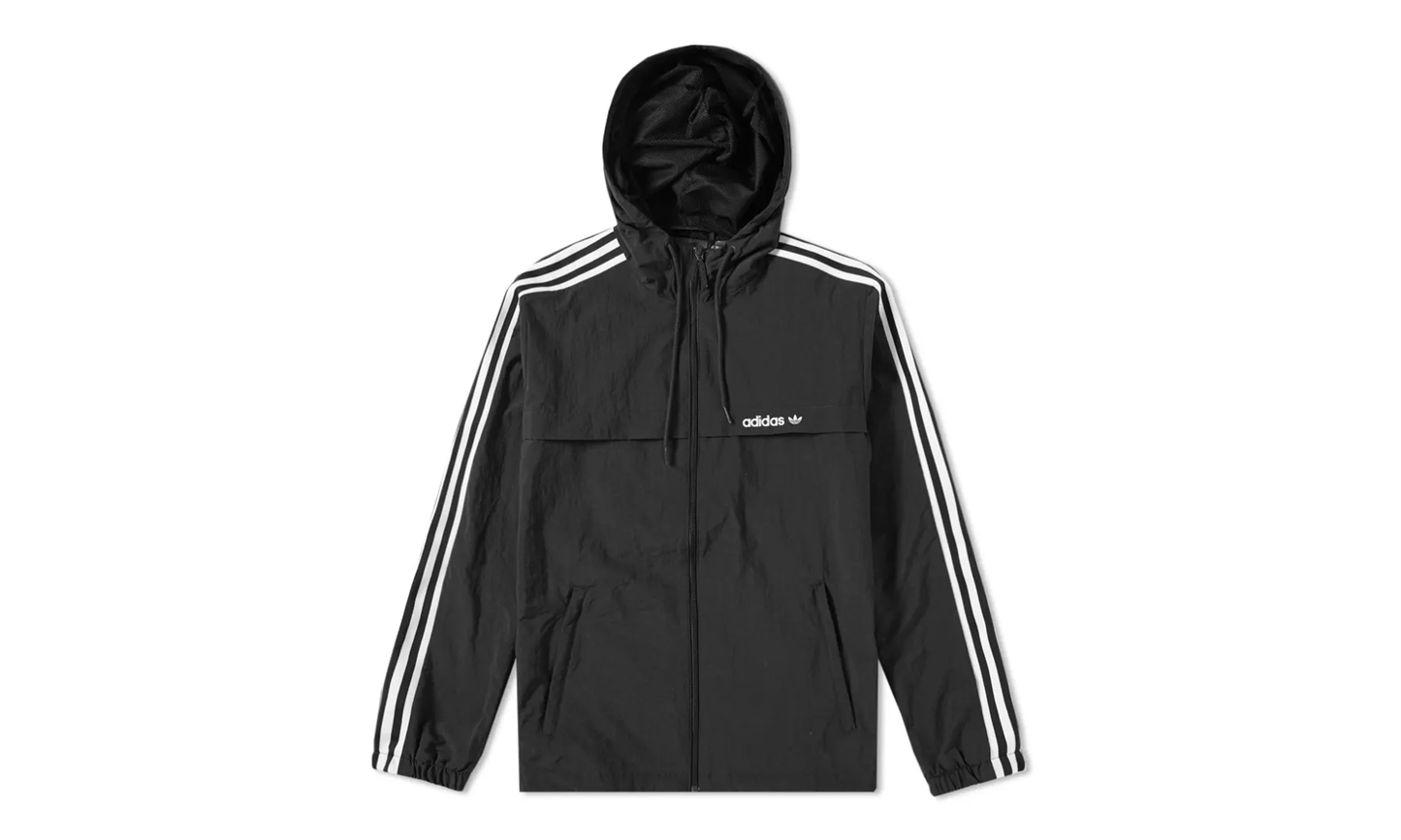 3-Stripes Windbreaker Track Top "Black / White" BR6984