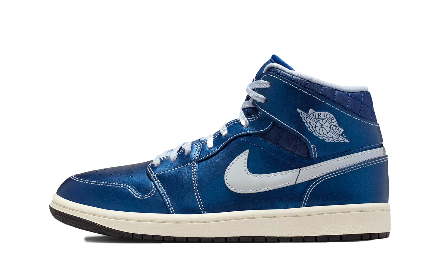Air Jordan 1 Mid Wmns "Metallic Blue" IM5128 001
