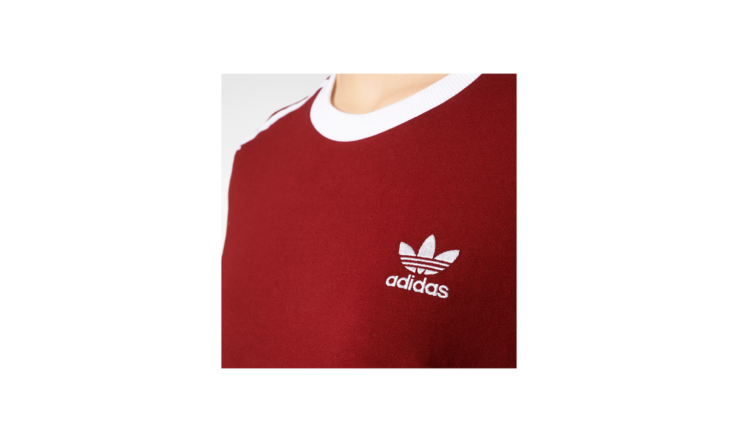 3-Stripes Longsleeve T-Shirt "Collegiate Burgundy / White" BP9511