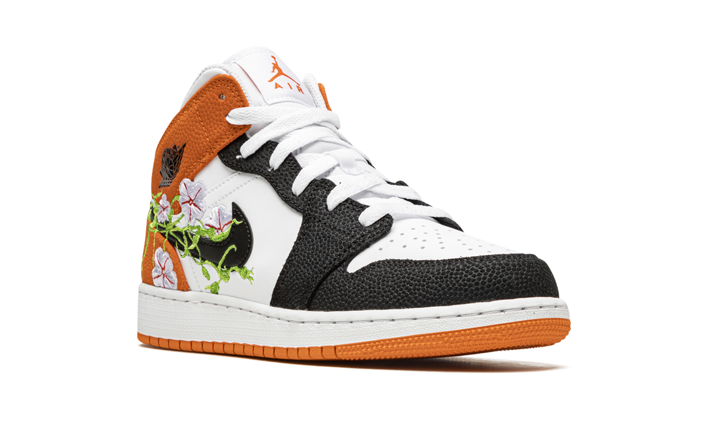 Air Jordan 1 Mid GS "Basketball Blossom" DQ8390 100