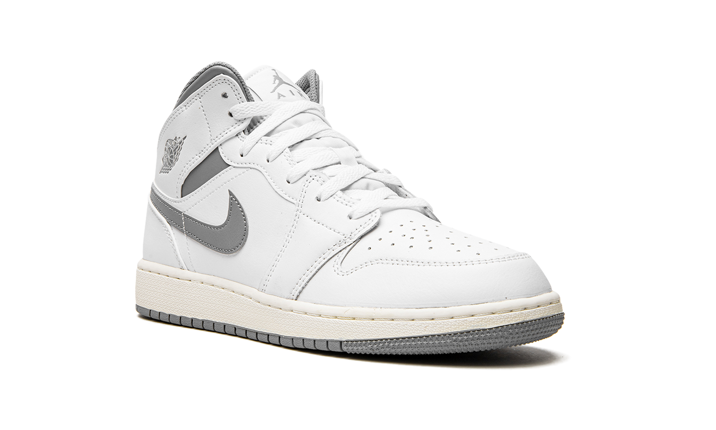 Air Jordan 1 Mid GS "Neutral Grey" 554725 135