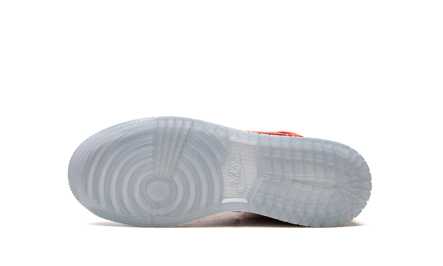 Air Jordan 1 Mid SE GS "Barcelona Sweater Red Patent" DC7248 600