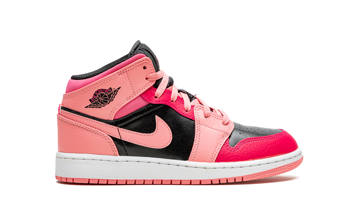 Air Jordan 1 Mid GS "Coral Chalk" 554725 662