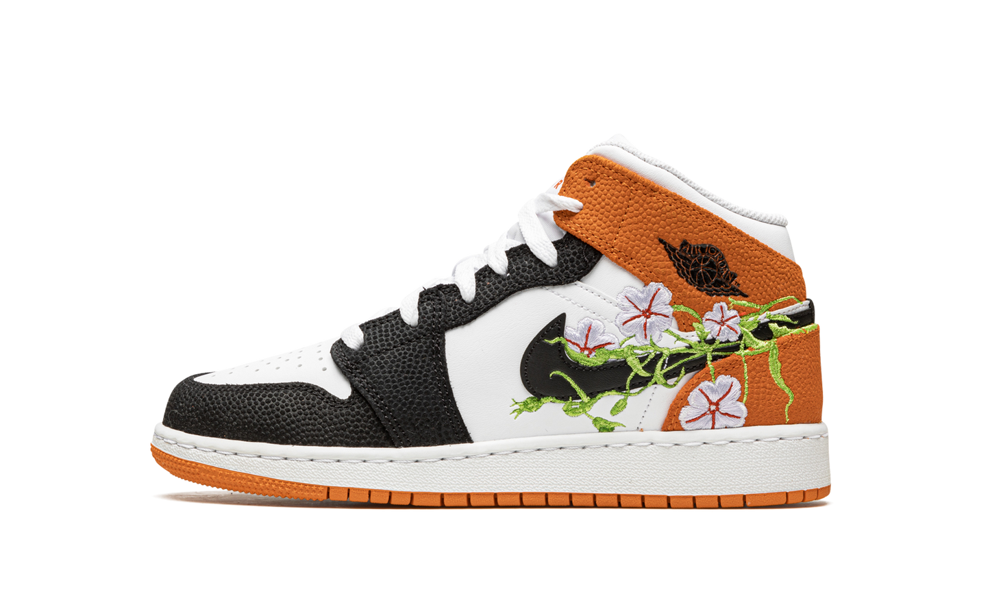 Air Jordan 1 Mid GS "Basketball Blossom" DQ8390 100