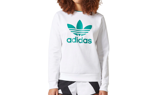 Equipment Longsleeve Sweater "White / Eqt Portland Green" BP9269