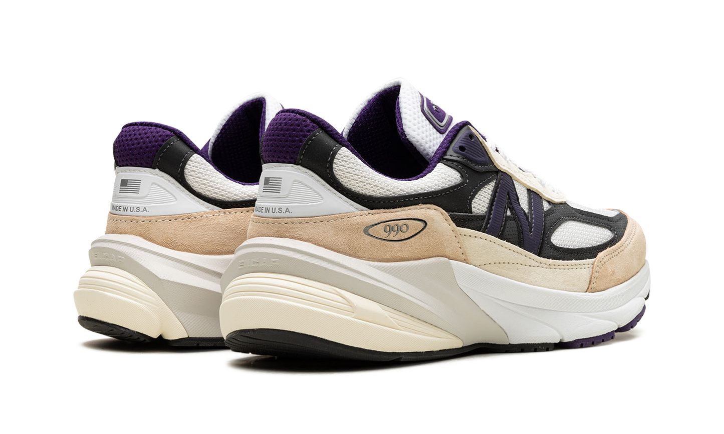 990v6 "Made In USA - Teddy Santis White Black Plum" U990WB6