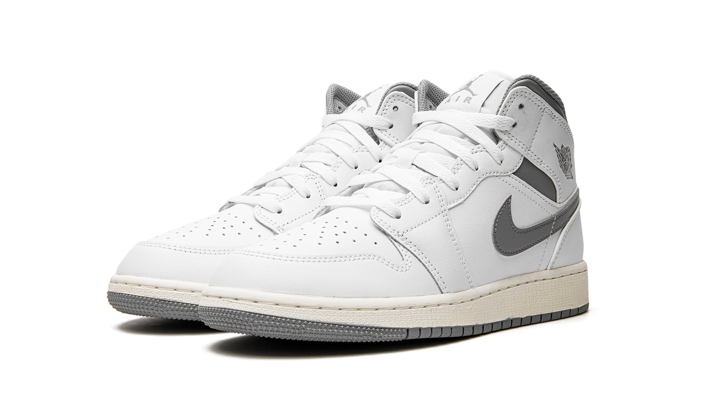 Air Jordan 1 Mid GS "Neutral Grey" 554725 135