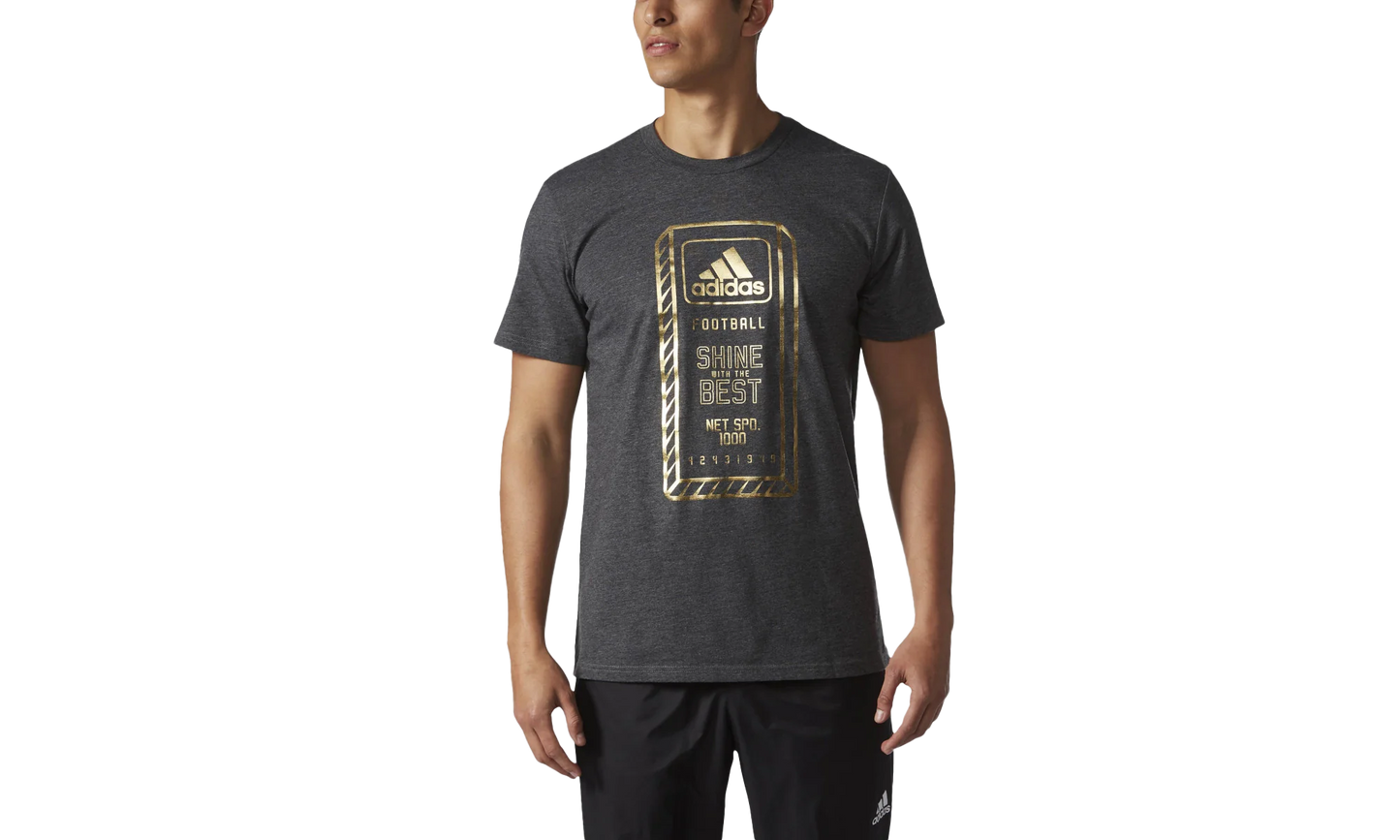 Time To Shine T-Shirt Dark "Grey / Gold" BQ8512