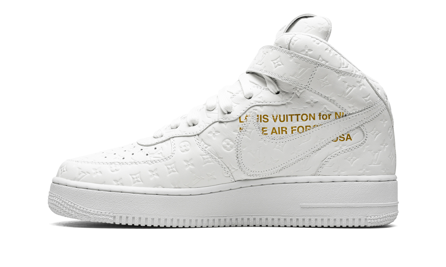 Louis Vuitton Air Force 1 Mid "Virgil Abloh - White/White" 1A9V90