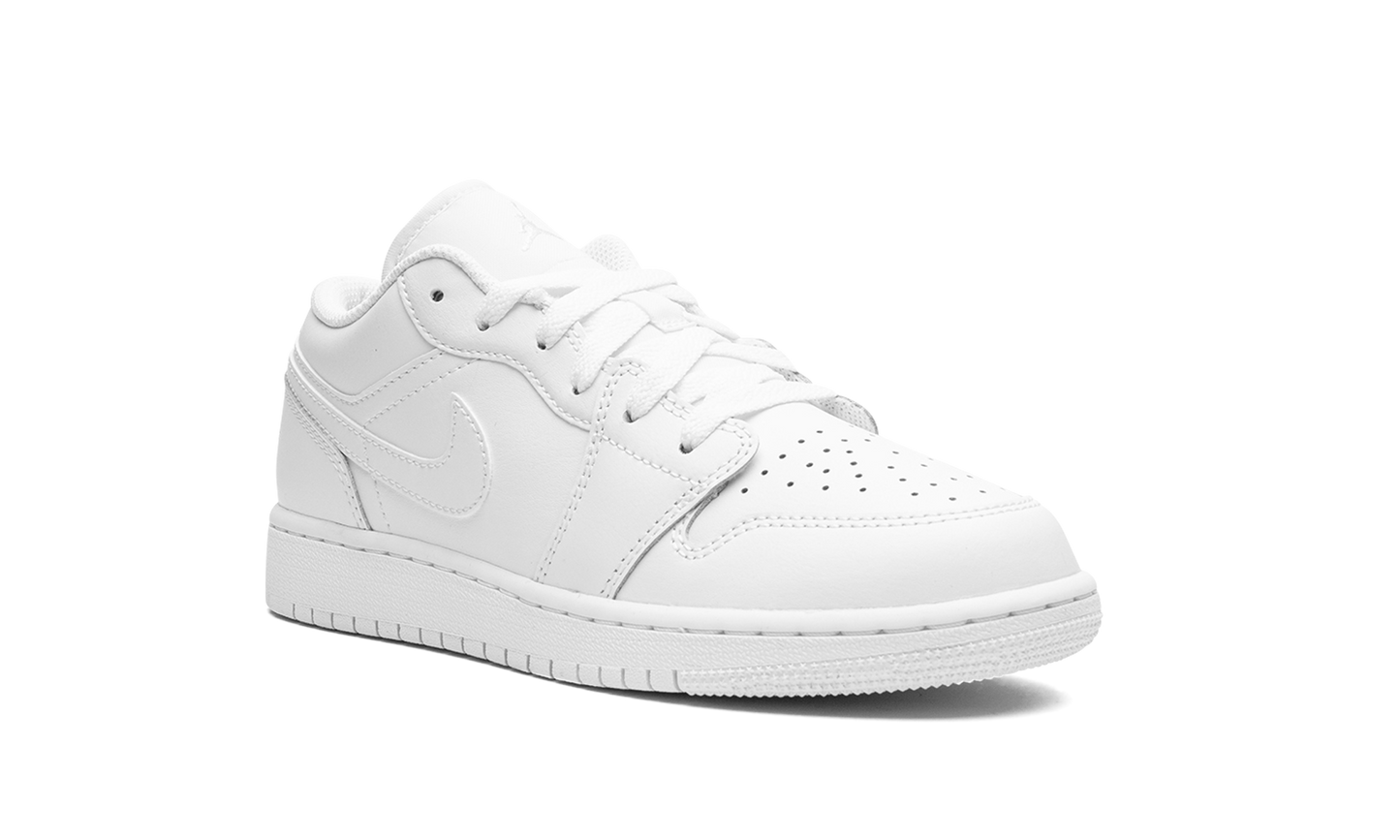 Air Jordan 1 Low GS "Triple White" 553560 136