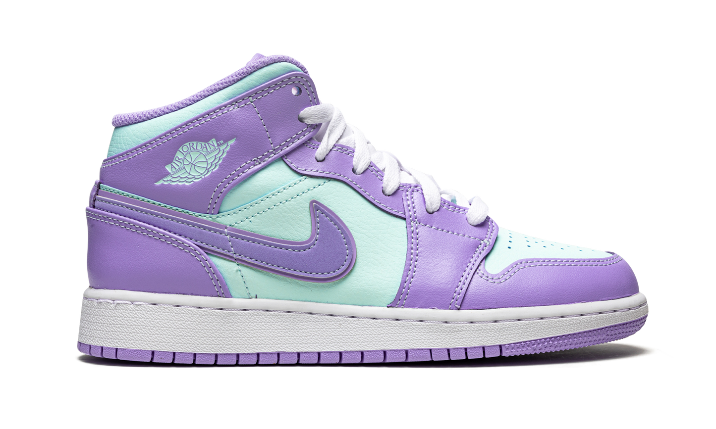Air Jordan 1 Mid GS "Purple Pulse / Arctic Punch" 554725 500
