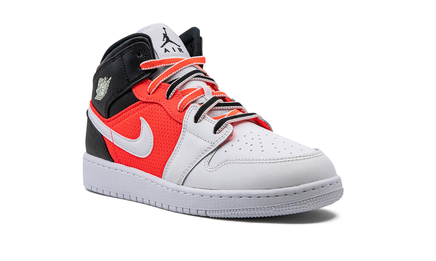 Air Jordan 1 Mid SE GS "White Infrared" FB4417 016