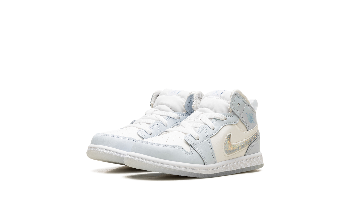 Air Jordan 1 Mid TD "Glitter Swoosh" FQ9116 400